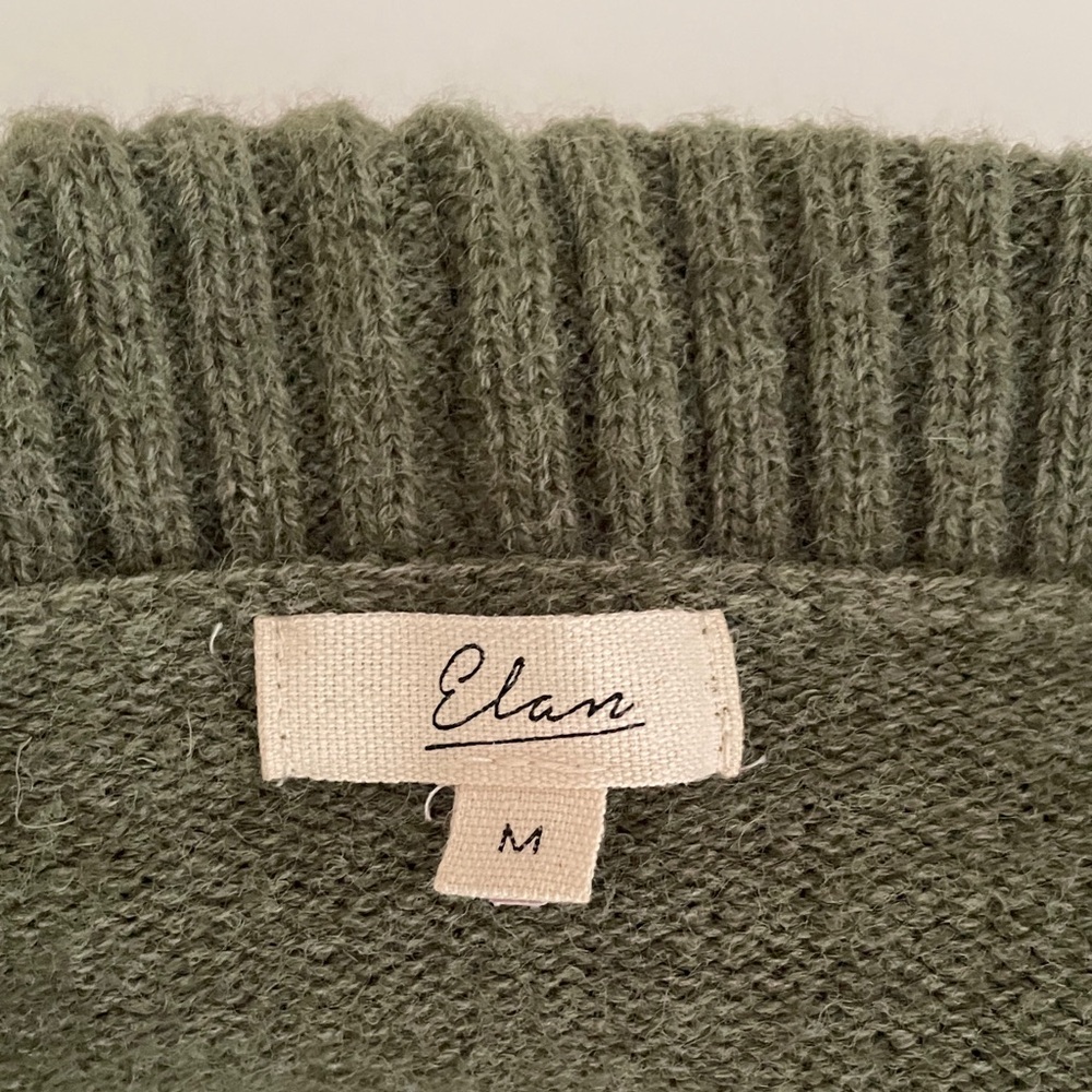 Elan Crop Sweater Open Front Cardigan - Picture 4 of 15